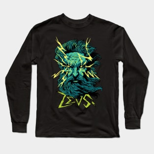 Zeus Geek God Of Thunder Mythology Long Sleeve T-Shirt